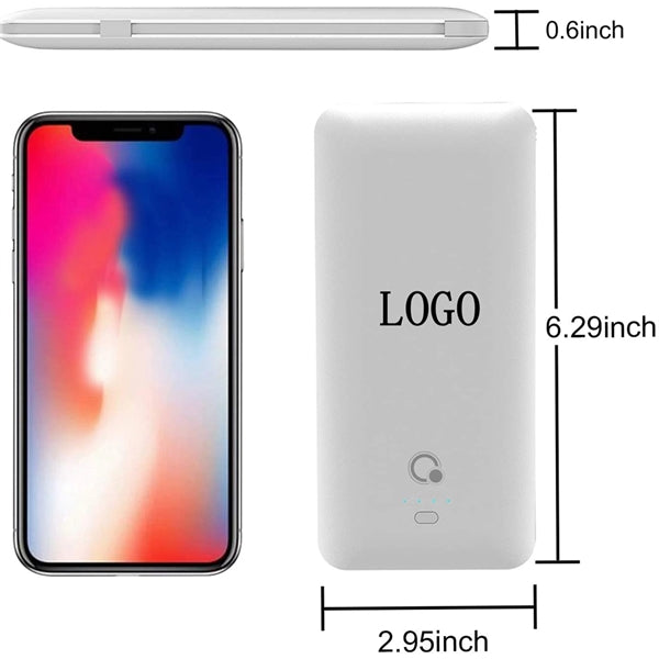 External Battery Pack with Built-in AC Wall Plug