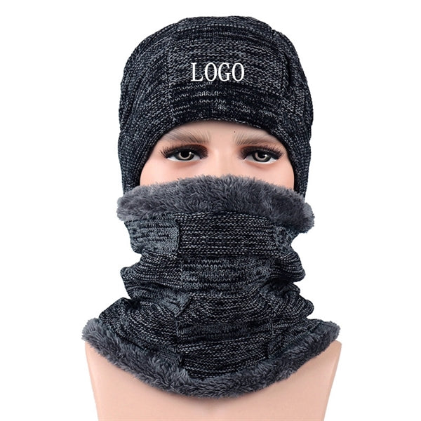 Winter Beanie Hat Scarf Set