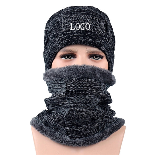 Winter Beanie Hat Scarf Set