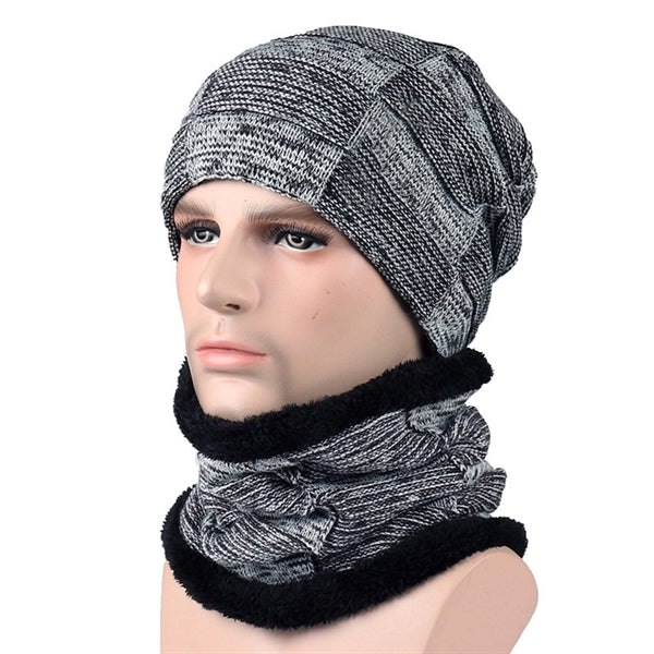 Winter Beanie Hat Scarf Set