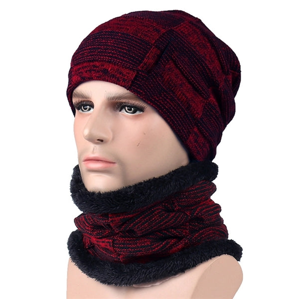 Winter Beanie Hat Scarf Set