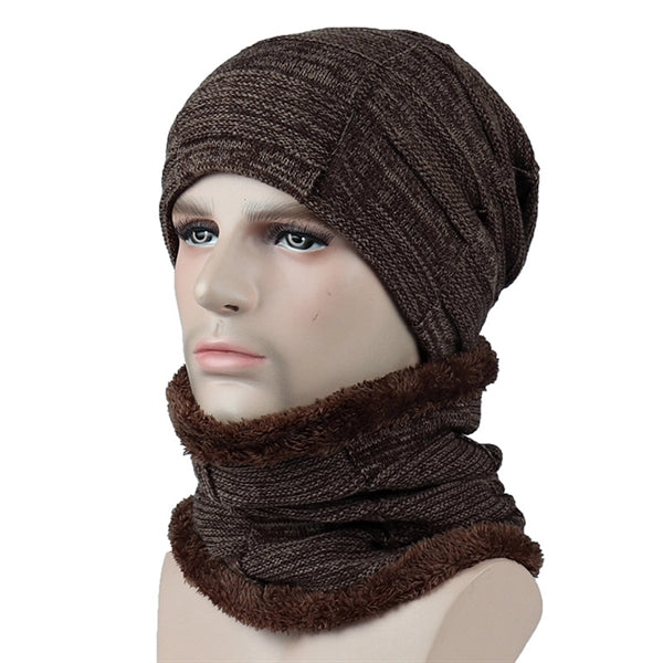 Winter Beanie Hat Scarf Set