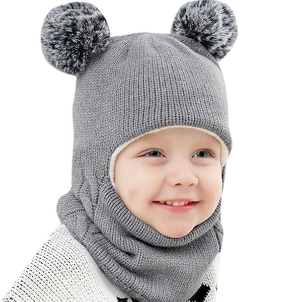 Baby Kids Winter Hat Scarf
