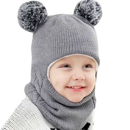 Baby Kids Winter Hat Scarf
