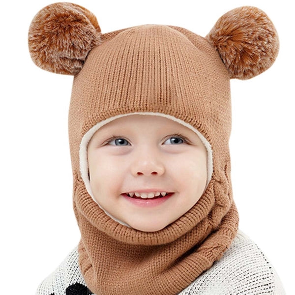 Baby Kids Winter Hat Scarf