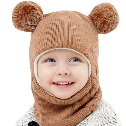 Baby Kids Winter Hat Scarf