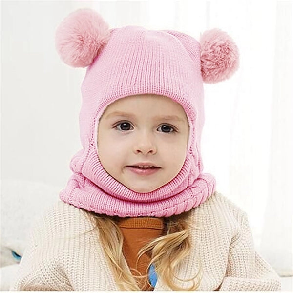 Baby Kids Winter Hat Scarf