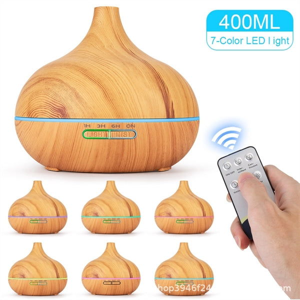 Remote Control LED Light 550ml Essential Oil Diffuser