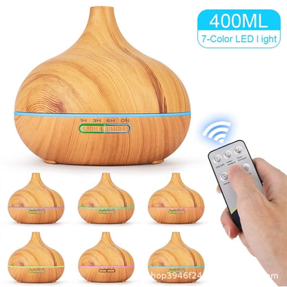 Remote Control LED Light 550ml Essential Oil Diffuser
