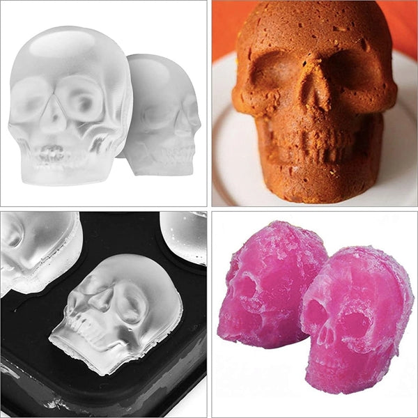 3D Skull Ice Mold Tray