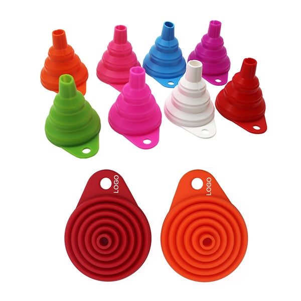 Silicone collapsable funnels kitchen