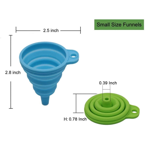 Silicone collapsable funnels kitchen