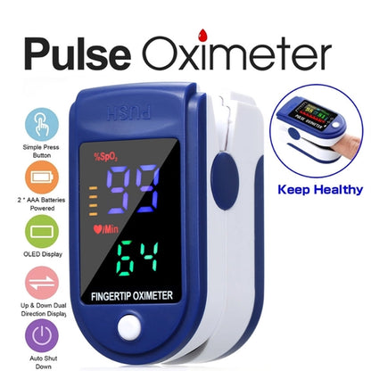 Fingertip Pulse Oximeter Blood Oxygen Saturation Monitor