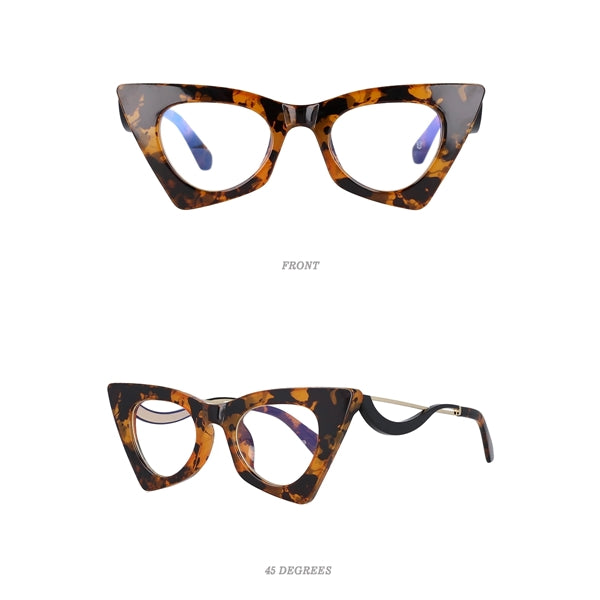 Square Cat Eye Reading Glasses