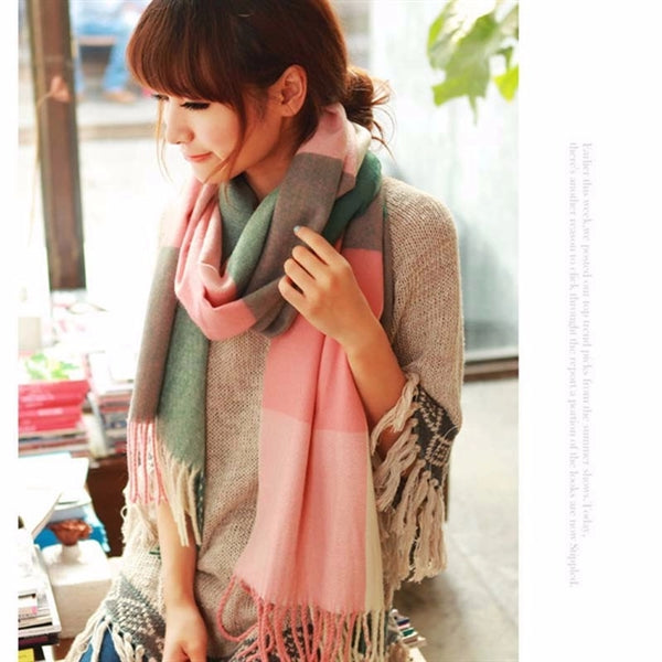 Cashmere Feel Shawl with Tassel