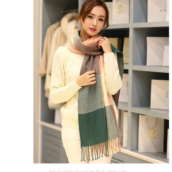 Cashmere Feel Shawl with Tassel