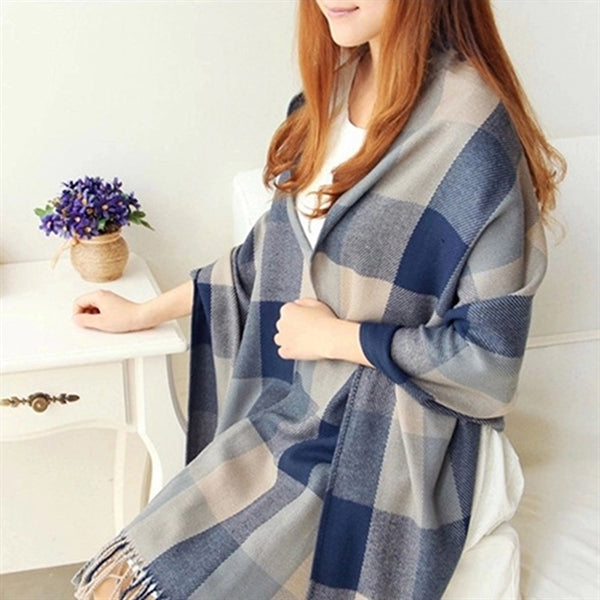 Cashmere Feel Shawl with Tassel