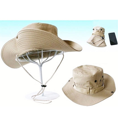Sun Hat with Drawstring Closure