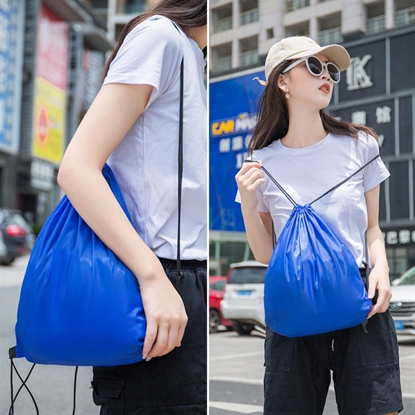 Polyester Drawstring Backpacks String Bags
