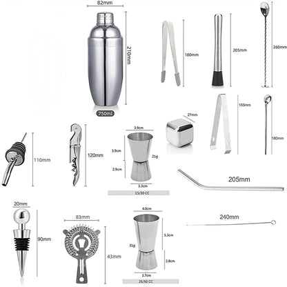 Cocktail Shaker Set 22-Piece