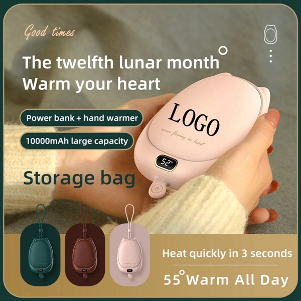 2 In 1 10000mAh small Power Bank Hand Warmers
