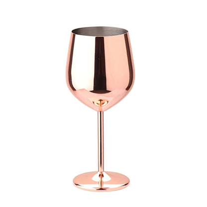 Stemmed Stainless Steel Wine Glasses