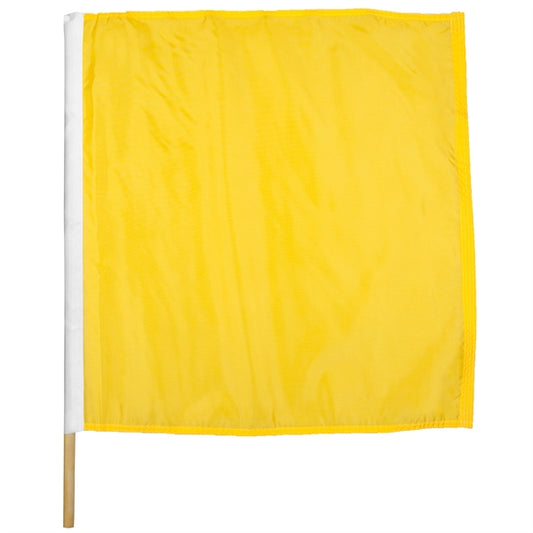 30" x 30'' Caution Polyester Motorcycle Racing Flag