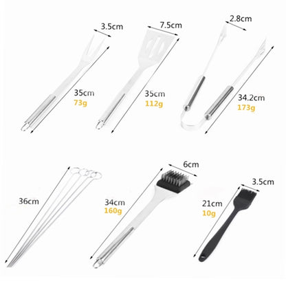 BBQ Grill Accessories 9 PCS Stainless Steel Grilling Tools