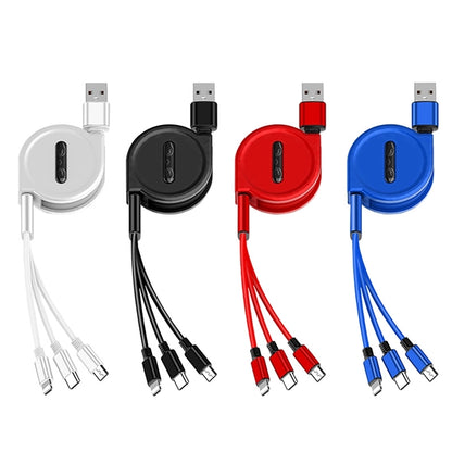 3 in 1 Pearlescent  Telescopic Charging Cable