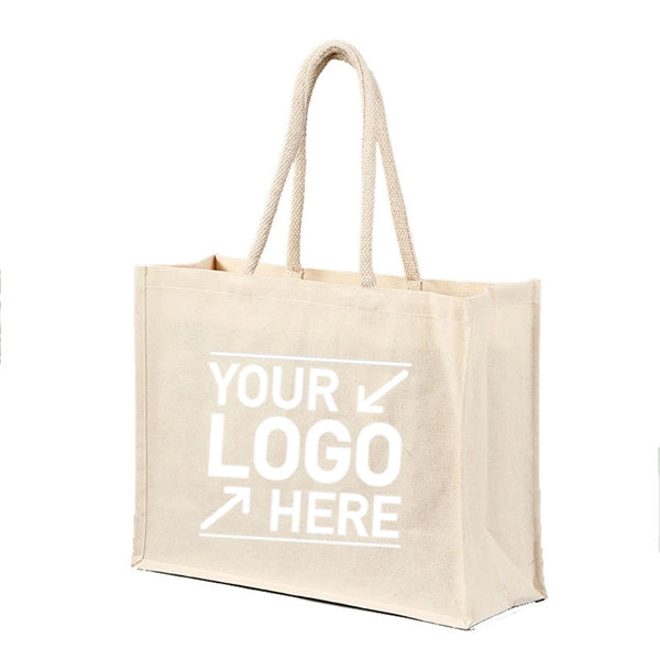 Heavy-Duty Canvas Tote Bag, Work, School & Market.