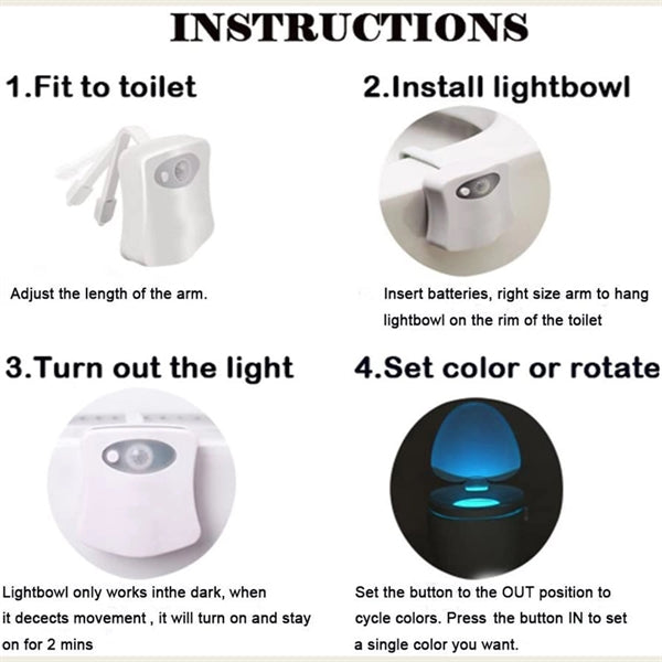 Toilet night light