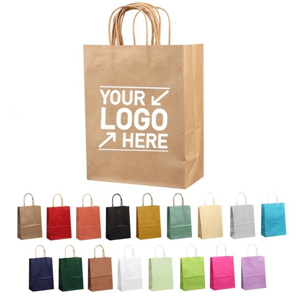 Kraft Paper Tote Bag, Eco-Friendly Shopping & Gift Bag.