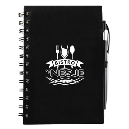 Plastic Spiral Bound Journal With Pen