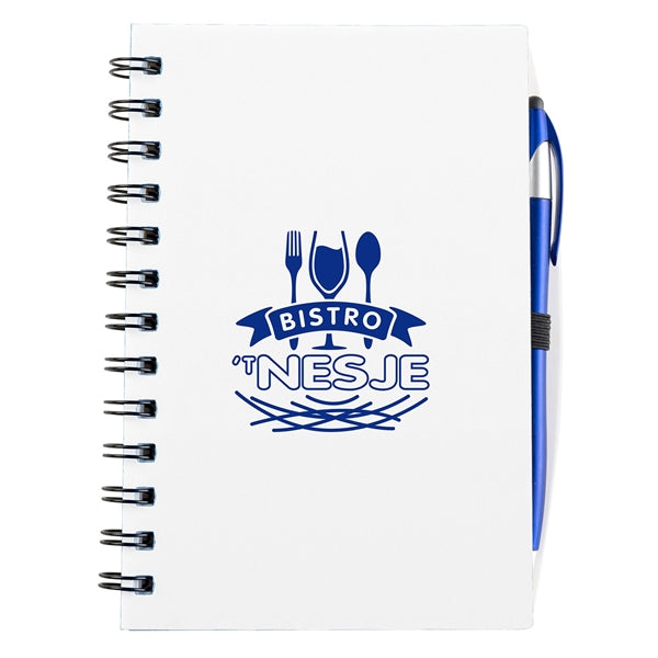Plastic Spiral Bound Journal With Pen