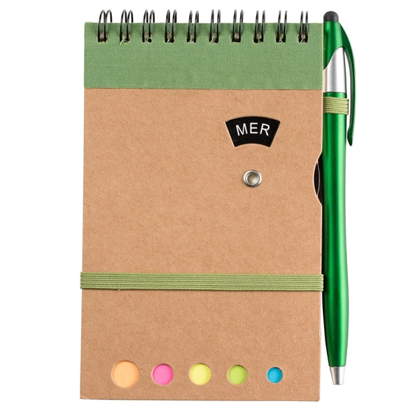 Grained Cardboard Spiral Bound 70 Sheet Journal