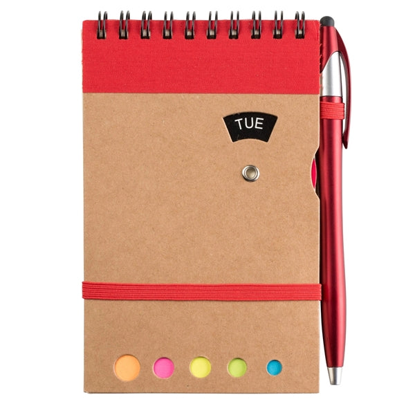 Grained Cardboard Spiral Bound 70 Sheet Journal