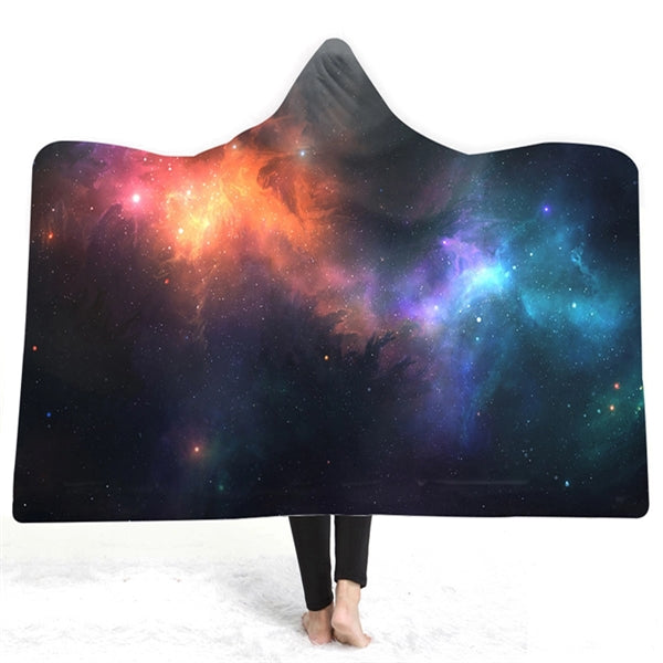 Double Layer Hooded Blanket Cloak