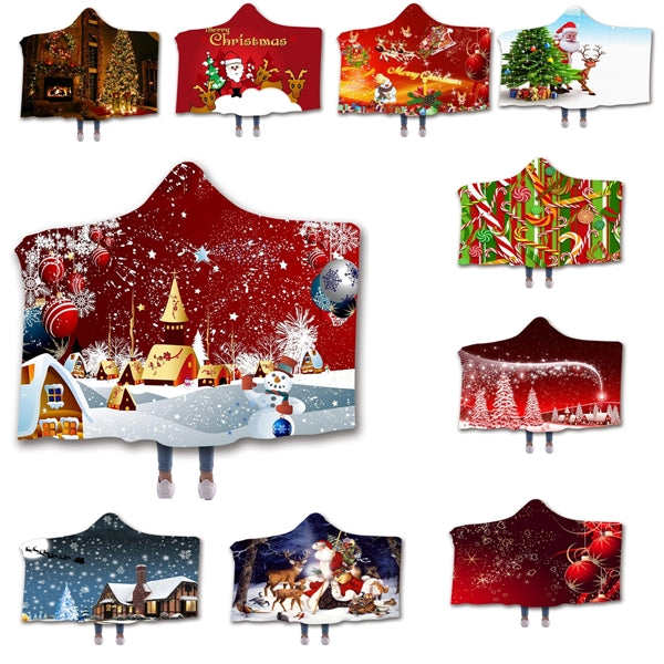 Double Layer Hooded Blanket Cloak