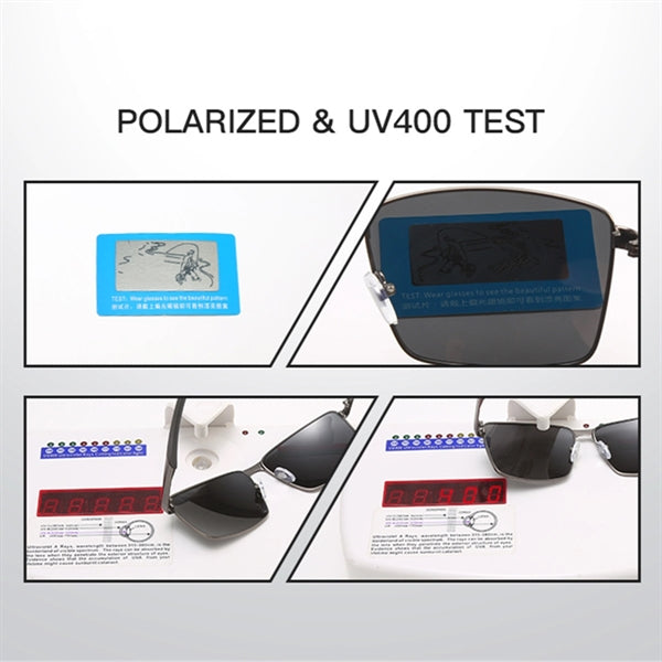 Rectangular Polarized Sunglasses UV400 Protection