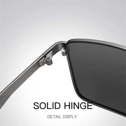 Rectangular Polarized Sunglasses UV400 Protection