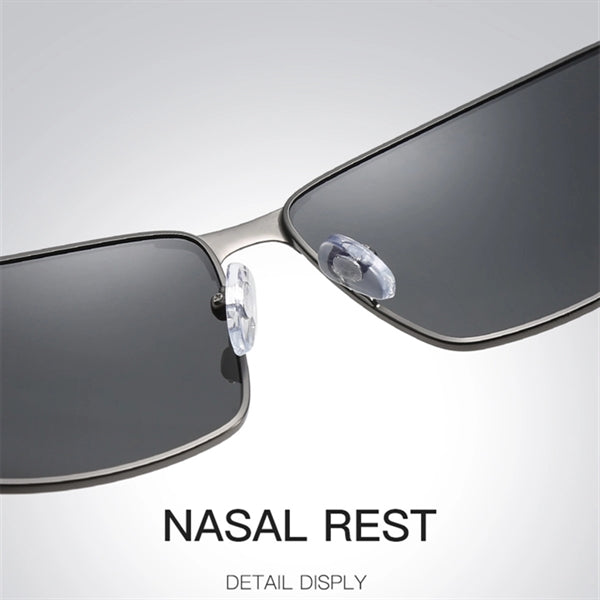 Rectangular Polarized Sunglasses UV400 Protection