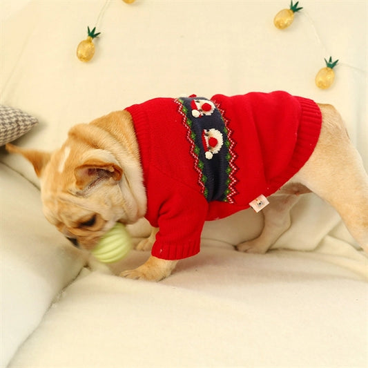 Dog Sweater Christmas Knitted pet Clothing