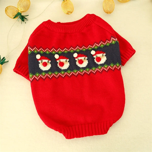 Dog Sweater Christmas Knitted pet Clothing