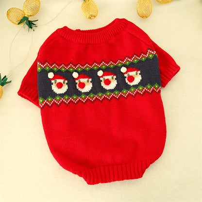 Dog Sweater Christmas Knitted pet Clothing
