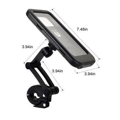 Motorcycle Bike Phone Mount Waterproof Mobile Box Case
