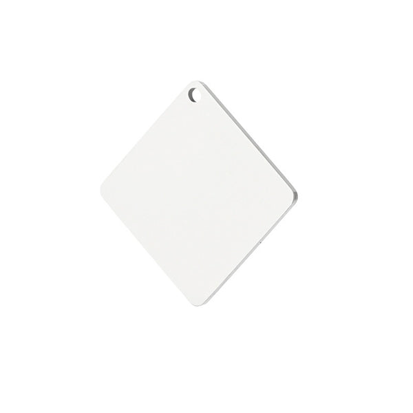 Metal Round Square Pendant Keychain