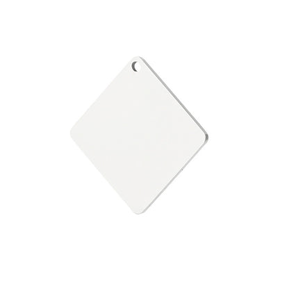 Metal Round Square Pendant Keychain