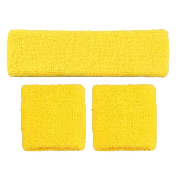 Terry Sweat Head & Wrist Band Set