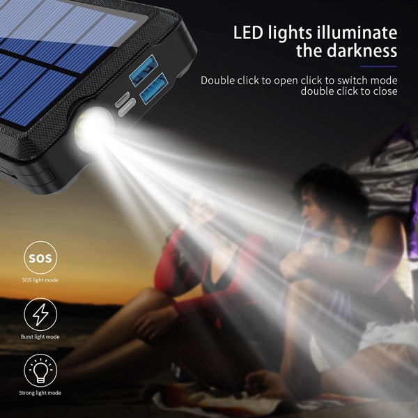 30000mAh Wireless Solar Charger Power Bank