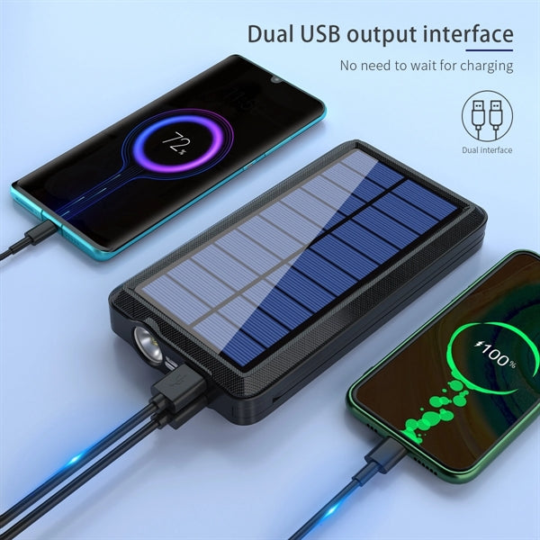 30000mAh Wireless Solar Charger Power Bank